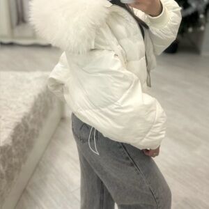 lightweight puffer down jacket, small